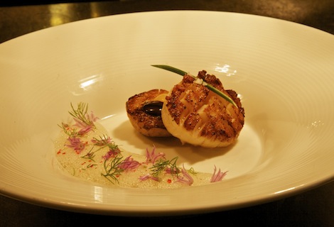 The House of William and Merry signature dishes Tasting Menu (changes seasonally), Mushroom Tart, Seared Scallops